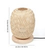 Bamboo Table Lamp | Bamboo Stylish Table Lamp | Cane Table Lamp, Beige (Design 01)