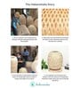 Bamboo Table Lamp | Bamboo Stylish Table Lamp | Cane Table Lamp, Beige (Design 01)