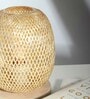 Bamboo Table Lamp | Bamboo Stylish Table Lamp | Cane Table Lamp, Beige (Design 01)