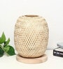 Bamboo Table Lamp | Bamboo Stylish Table Lamp | Cane Table Lamp, Beige (Design 01)