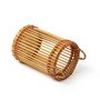 (1Pc) Brown Bamboo Handmade Indoor/Outdoor D cor Tea Light Holder
