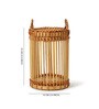 (1Pc) Brown Bamboo Handmade Indoor/Outdoor D cor Tea Light Holder