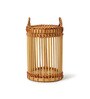 (1Pc) Brown Bamboo Handmade Indoor/Outdoor D cor Tea Light Holder