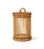 (1Pc) Brown Bamboo Handmade Indoor/Outdoor D cor Tea Light Holder