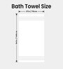 White Cotton 400 GSM Bath Towels Set of 2