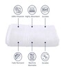 White Cotton 400 GSM Bath Towels Set of 2