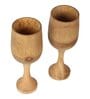 Beige Bamboo HandCrafted (Set of 2) Wine Glasses