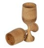 Beige Bamboo HandCrafted (Set of 2) Wine Glasses