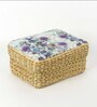 (1Pc) Blue Seagrass Handmade Eco-Friendly Storage Box & Organiser