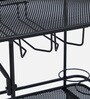 Iha Metal Bar Trolley In Black Colour