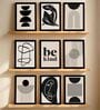 Minimalist Wall Art Framed Set of 9