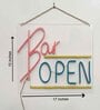 Bar Open  (W 17 x H 10) Acyrlic & Silicone LED Neon Light (Warm White & Yellow)