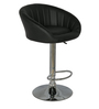 Bar Stool with Foot Rest in Black Colour