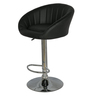 Bar Stool with Foot Rest in Black Colour