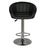 Bar Stool with Foot Rest in Black Colour