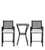 bar Wicker Table and Chair Set in Brown & Cream Colour