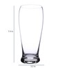 Bar Tall Beer Drinking Glass Set, 560 ML Set Of 2Pcs, Tranparent, Non Lead Crystal