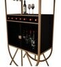 Bar Unit In Golden And Black Finish