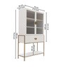 Bar Unit In White Finish