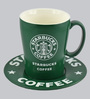 Bar World Starbucks Ceramic & Plastic 180 ML Mug  