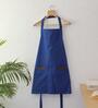 Barbecue Blue Cotton Apron