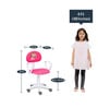 Barbie Themed Plastic Kids Study Chair in Pink Colour