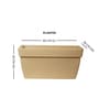 Cream Barca Rectangular Molded 24 Inch Planter