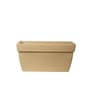 Cream Barca Rectangular Molded 24 Inch Planter