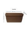 Sand Barca Rectangular 24 Inch Planter