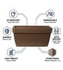 Sand Barca Rectangular 24 Inch Planter