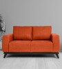 Wakefit Barcelona Fabric 2 Seater Sofa In Terracotta Colour