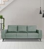 Wakefit Barcelona Fabric 3 Seater Sofa In Omega Green Colour