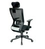 Barcelona High Back Ergonomic Chair with Headrest in Black Colour