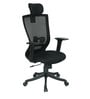 Barcelona High Back Ergonomic Chair with Headrest in Black Colour