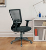 Barcelona Mid Back Ergonomic Chair in Black Colour
