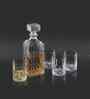 Cut Glass 900ml Decanter & 4 200ml Tumbler Glass Set