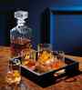 Cut Glass 900ml Decanter & 4 200ml Tumbler Glass Set