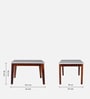 Bardu Sheesham Wood 4 Seater Dining Set in Provincial Teak Finish