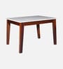 Bardu Sheesham Wood 4 Seater Dining Set in Provincial Teak Finish