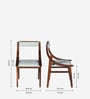 Bardu Sheesham Wood 6 Seater Dining Set in Provincial Teak Finish