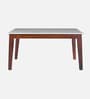 Bardu Sheesham Wood 6 Seater Dining Set in Provincial Teak Finish