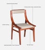Bardu Sheesham Wood Dining Chair in Honey Oak Finish