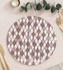 Barfi  Multicolor (9" Dia) MDF Wood 1Pc Trivets