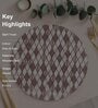 Barfi  Multicolor (9" Dia) MDF Wood 1Pc Trivets