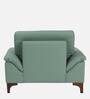 Bario Leatherette 1 Seater Sofa In Sage Green Colour