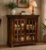 Barkston Sheesham Wood Compact Crockery Unit In Scratch Resistant Provincial Teak Finish Barkston Sheesham Wood Compact Crockery Unit In Scratch Resistant Provincial Teak Finish