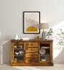 Barkston Sheesham Wood Crockery Unit In Provincial Teak Finish