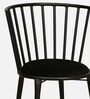 Barnett Metal Cafe Chair in Black Colour