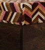 Baro Solid Seating Stool (Set Of 2) In Walnut Finish