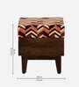 Baro Solid Seating Stool (Set Of 2) In Walnut Finish